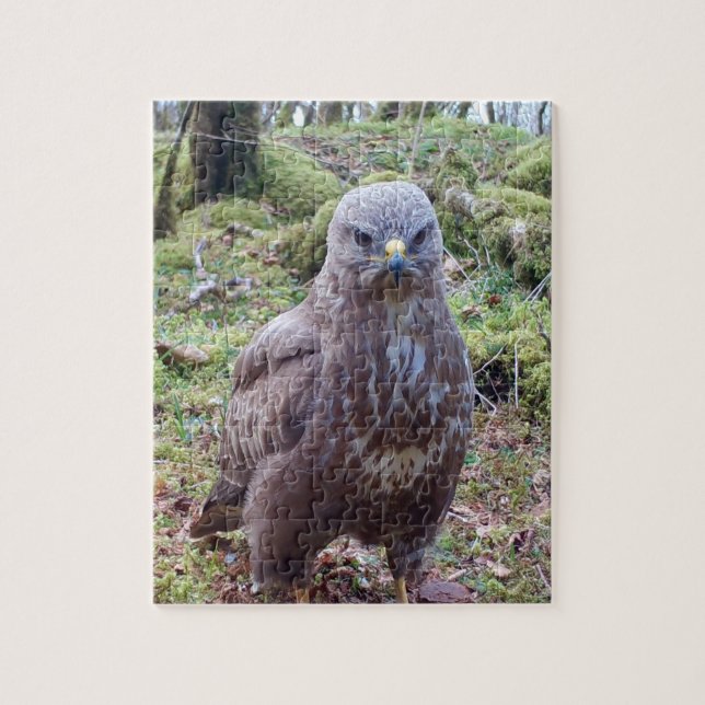 Buzzard mit Attitude Jigsaw Puzzle (Vertikal)