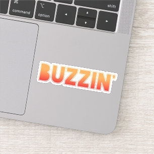 BUZZIN' Manchester Slang Dialect Aufkleber