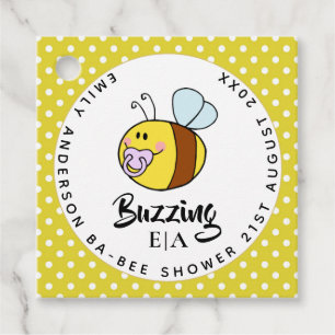 Buzzing Ba-BEE Babydusche Niedlich Danke Geschenkanhänger
