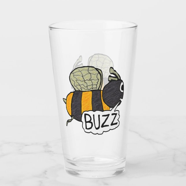 Buzzing Bee Glas (Vorderseite)