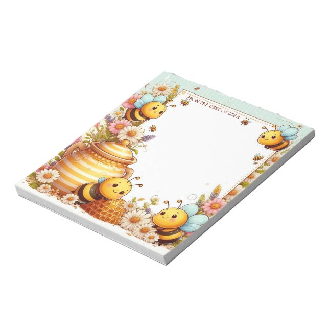Buzzing Honey Bee Notizblock (Rotiert)