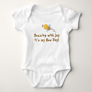 Buzzing with Joy — It's My Bee Day! Baby Strampler