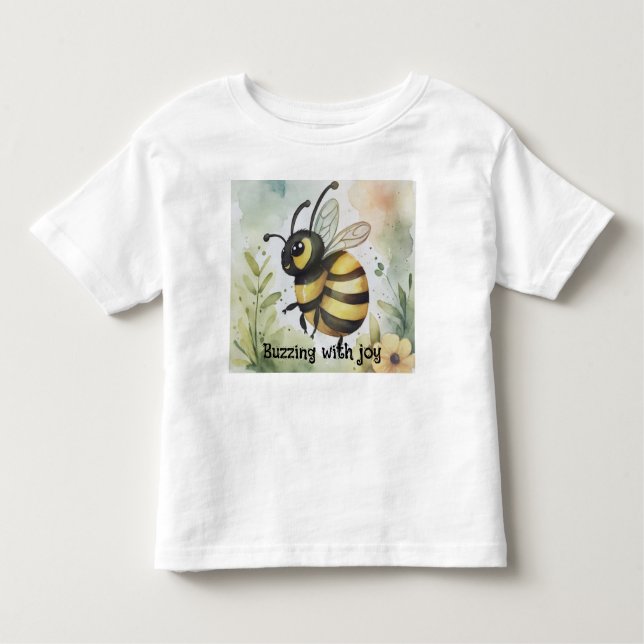 Buzzing with joy  kleinkind t-shirt (Vorderseite)
