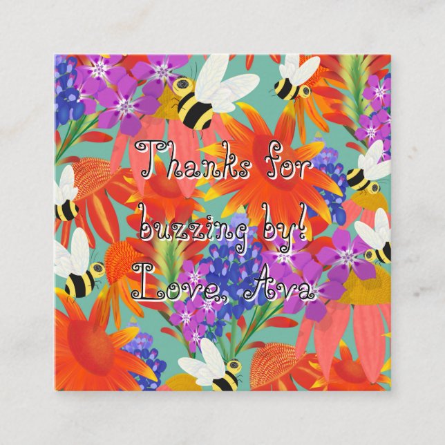 BuzzUnderBlooms_Editable Kids Begleitkarte (Vorderseite)