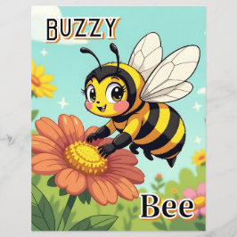 Buzzy Bee | Niedlicher Cartoon Kids Kinderzimmer A