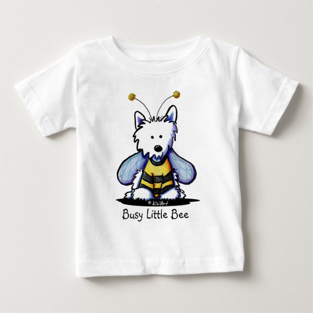 Buzzy Bee Westie Baby T-shirt (Vorderseite)