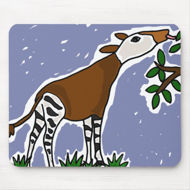 BV, Okapi-Kunst-Cartoon Mousepad (Vorne)