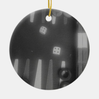 BW backgammon Keramikornament