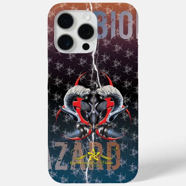 BW! BIOGEFÄHRDUNG WARNEN! TOTENKOPF" Case-Mate iPhone HÜLLE (Rückseite)