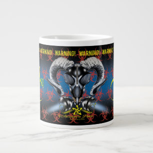 BW! BIOGEFÄHRDUNG WARNEN! TOTENKOPF Jumbo-Tasse