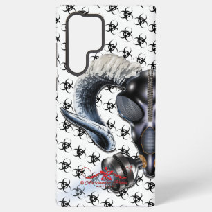 BW! BIOGEFÄHRDUNG WARNEN! TOTENKOPF SAMSUNG GALAXY HÜLLE