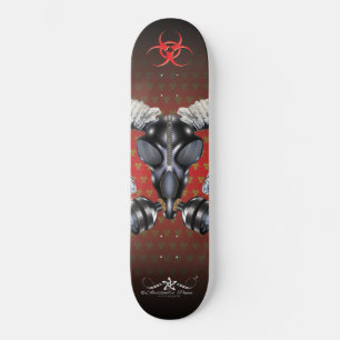 BW! BIOGEFÄHRDUNG WARNEN! TOTENKOPF SKATEBOARD