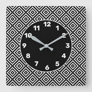 BW Echo Diamond Square Wall Clock Quadratische Wanduhr