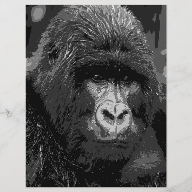 BW Gorilla Face (Vorderseite)