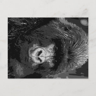 BW Gorillagesicht Postkarte