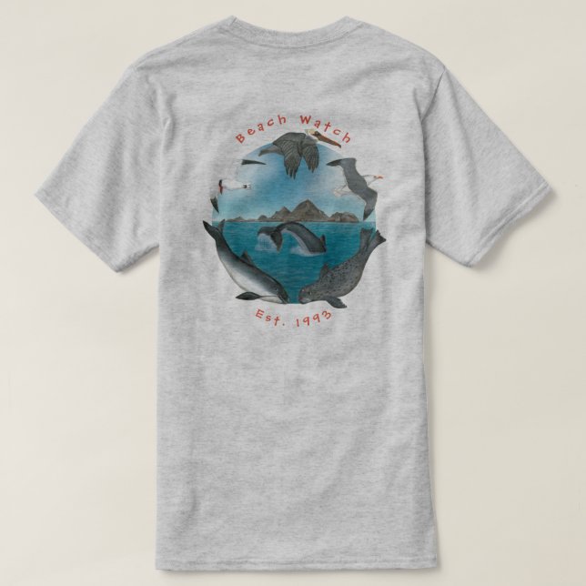 BW grundlegende T --Rückseite GFNMS Logos an T-Shirt (Design Rückseite)