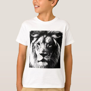 BW Lion Face T-Shirt
