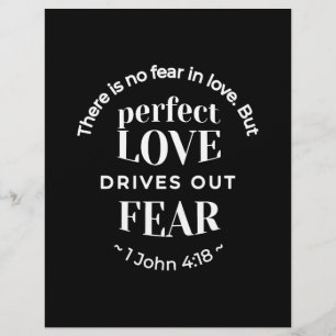 BW 'Perfect Liebe Drives Out Fear' - 1 John 4:18 Flyer