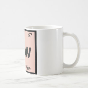 BW - Periodisches Symbol für die Boxed Weinchemie Tasse