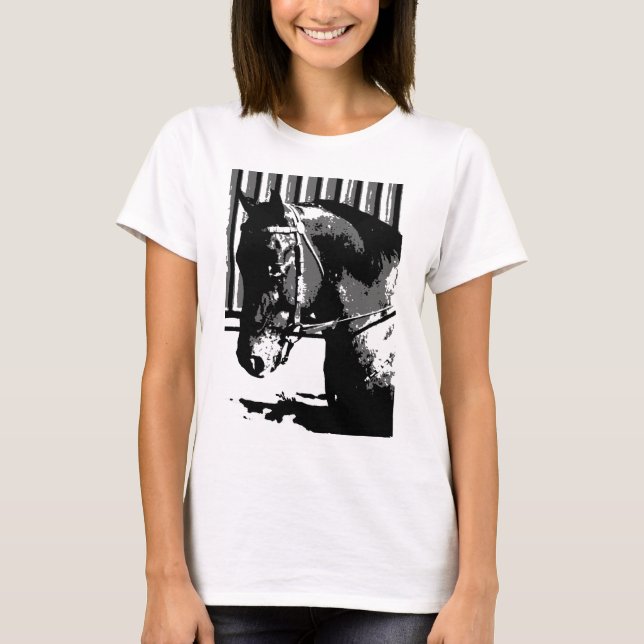 BW Stallion Pferd T-Shirt (Vorderseite)