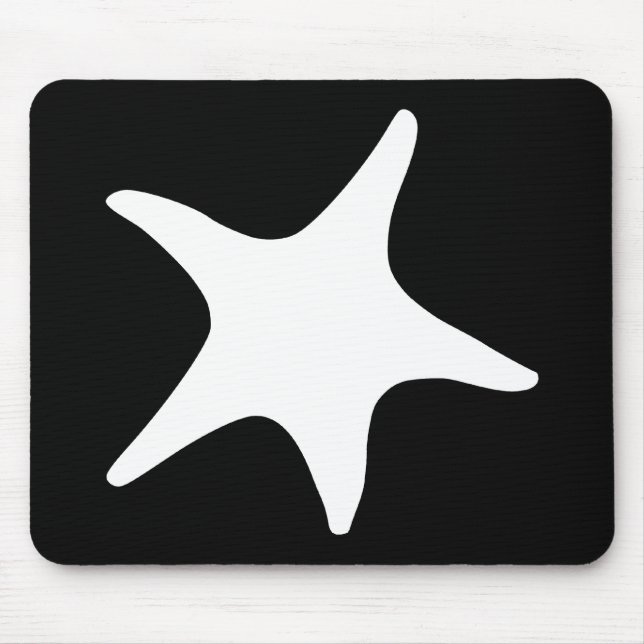 BW Starfish Mousepad (Vorne)