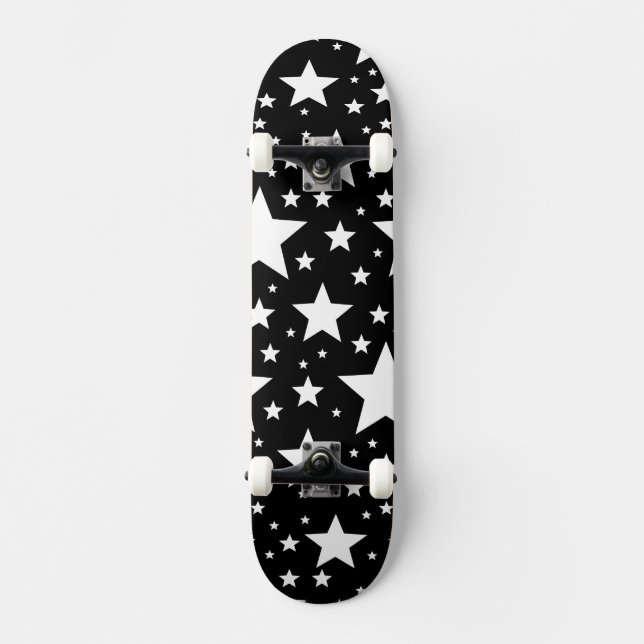 BW Stars Skateboard (Vorderseite)