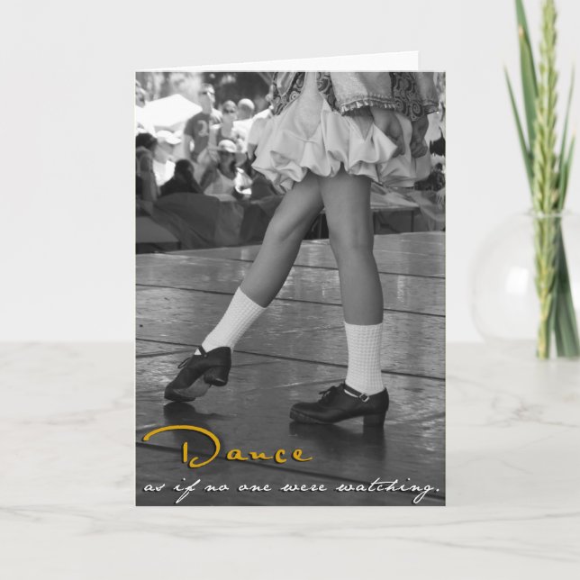 BW-Tanz, als ob niemand Karte aufpassten (Vorderseite)