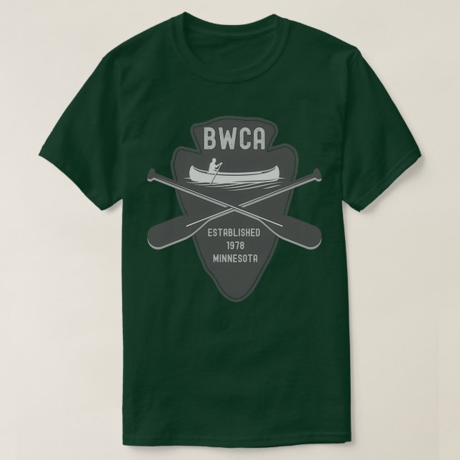BWCA Boundary Waters Canoe Area  (2)  T-Shirt (Design vorne)