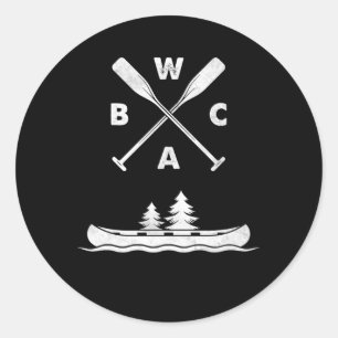 Bwca Boundary Waters Canoe Runder Aufkleber