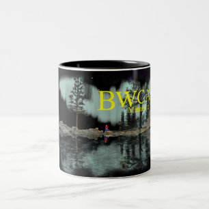 BWCA Minnesota Auroralagerfeuer Zweifarbige Tasse