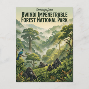 Bwindi Impenetrable Forest Nationalpark Uganda Postkarte