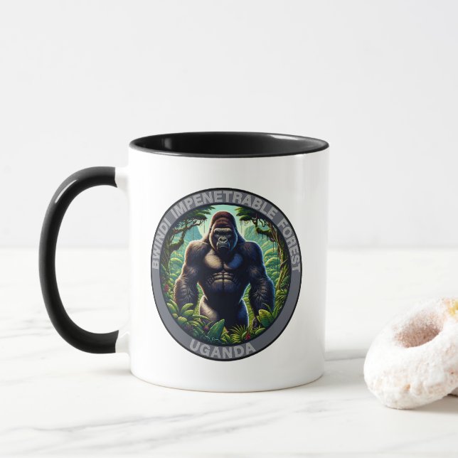 Bwindi Impenetrable Forest Uganda Tasse (Mit Donut)