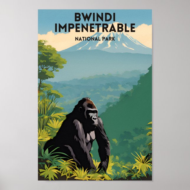 Bwindi Impenetrable Nationalpark Poster (Vorne)