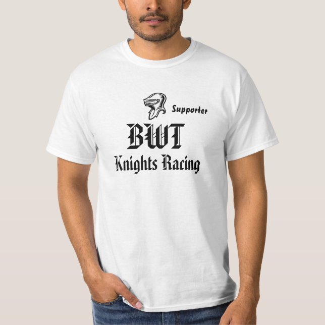 BWT Ritter, die Anhänger laufen T-Shirt (Vorderseite)