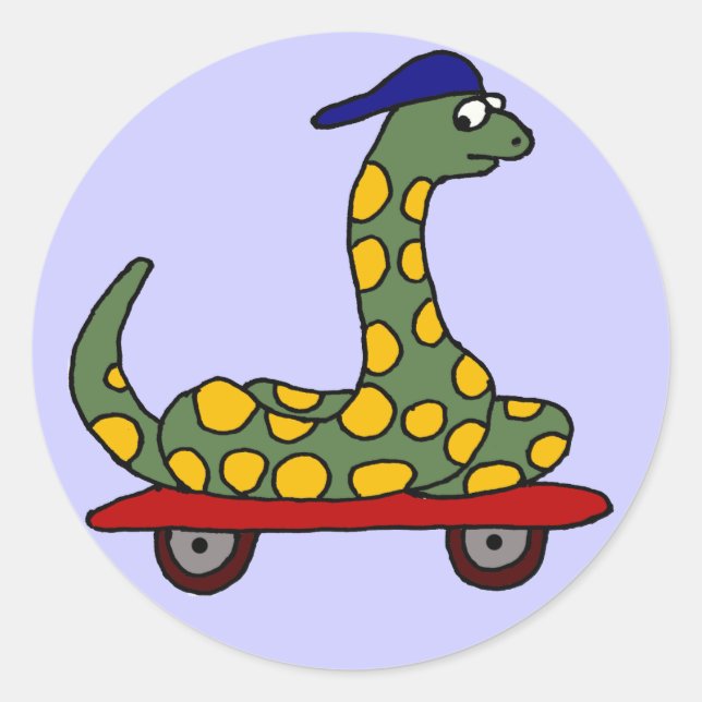 BX - Funny Boa Skateboarding Stickers (Vorderseite)