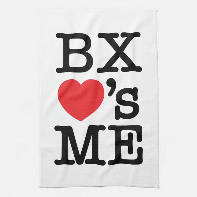 BX ❤'t MICH Geschirrtuch (Vertikal)