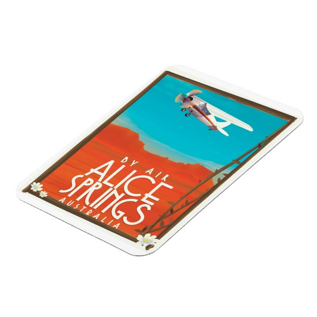 by Air - Alice Springs Australien Magnet (Linke Seite)