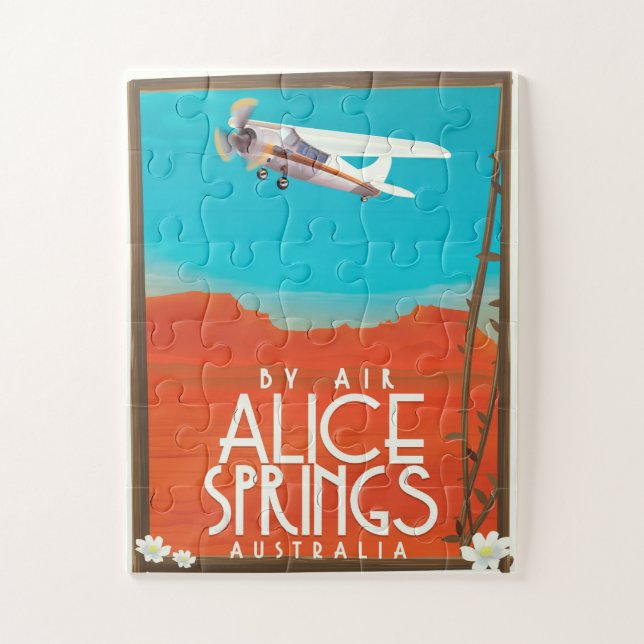 by Air - Alice Springs Australien Puzzle (Vertikal)