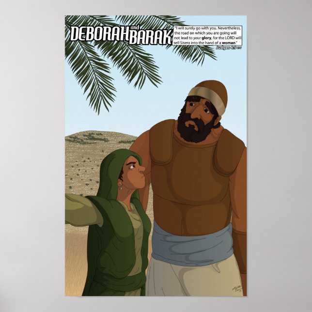 By Faith Series - Deborah & Barak Poster 11" x 17" (Vorne)