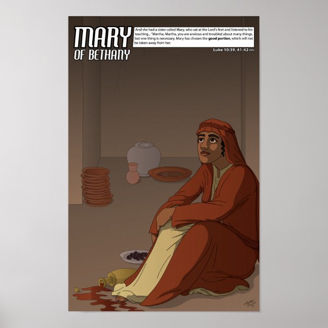 by Faith Series - Mary of Bethany 11" x 17" Poster (Vorne)