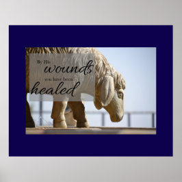 By His Wounds We are Healed Canvas Poster