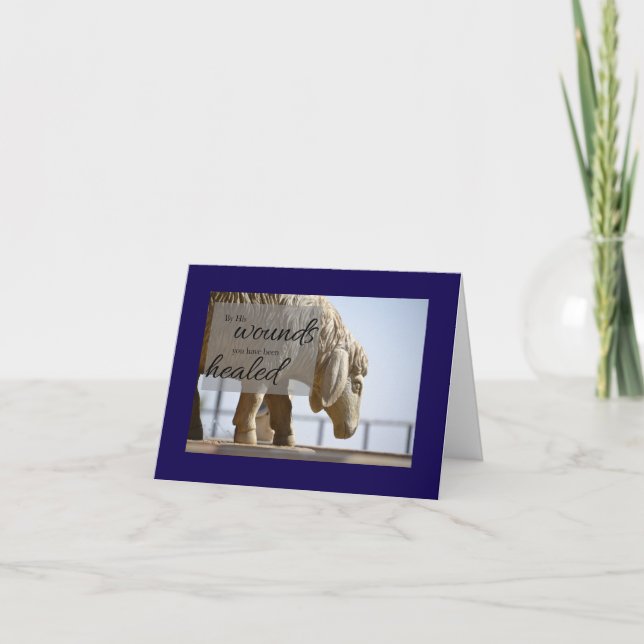 By His Wounds We are Healed Card (Vorderseite)