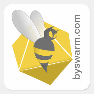 by Swarm Square Stickers