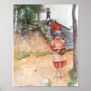 By The Cellar - Carl Larsson 1917 Poster