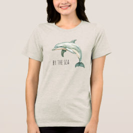 By the sea dolphin Tri-Blend shirt