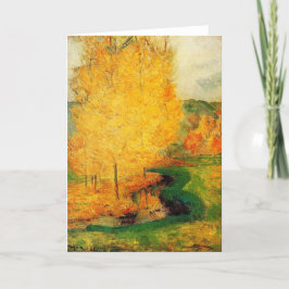By the Stream, Autumn - Paul Gauguin - c1885 Karte