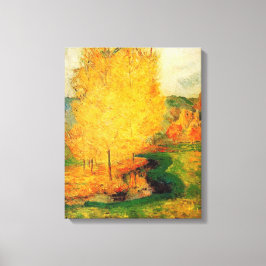 By the Stream, Autumn - Paul Gauguin - c1885 Leinwanddruck