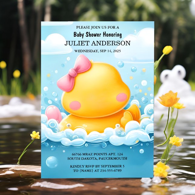 by Toy Pool Foam Bash Twin Rubber Duck Baby Duck D Einladung (Von Creator hochgeladen)