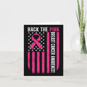 Byck the Pink Breast Cancer Awareness US Flag Butt Karte