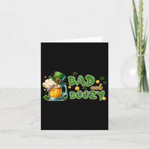 Byd and Boozy St Patricks Day Funny Irish St Paddy Karte